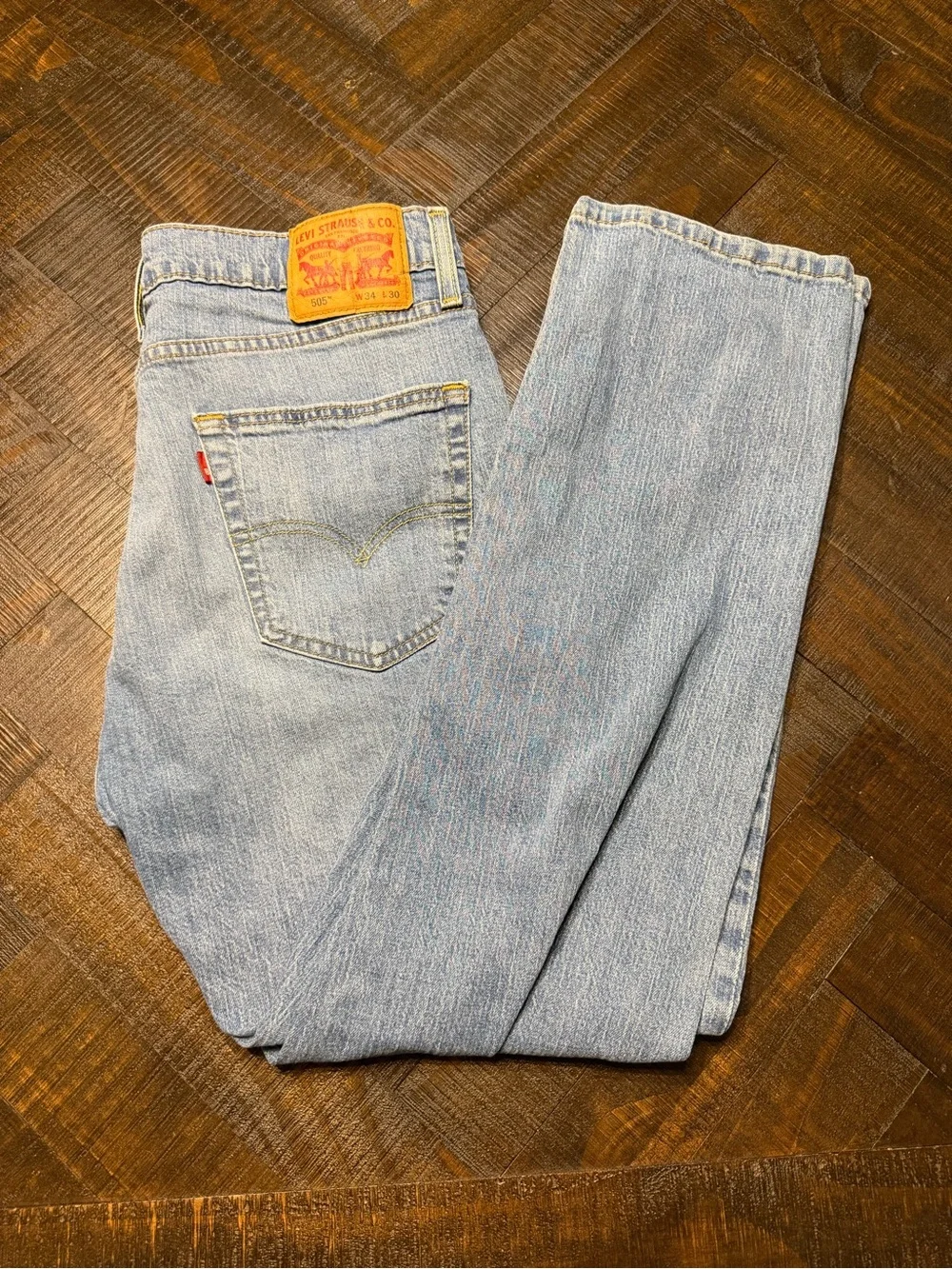 Levi's Men’s Straight Light Blue Denim Jeans